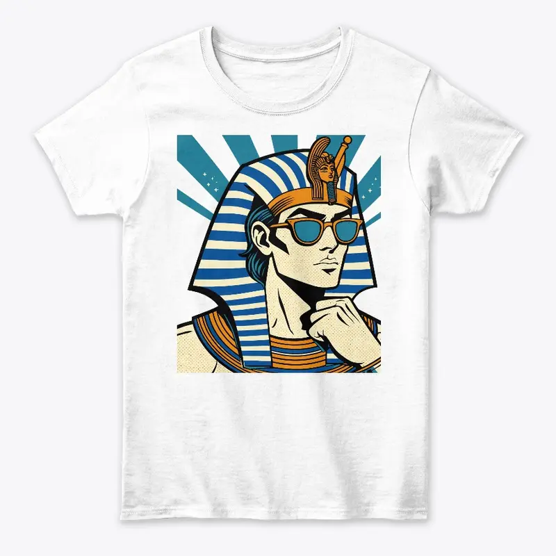 Pharaoh of Egypt wearing sunglasses