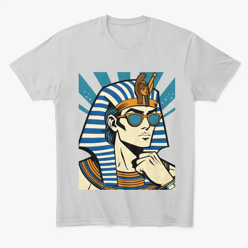 Pharaoh of Egypt wearing sunglasses