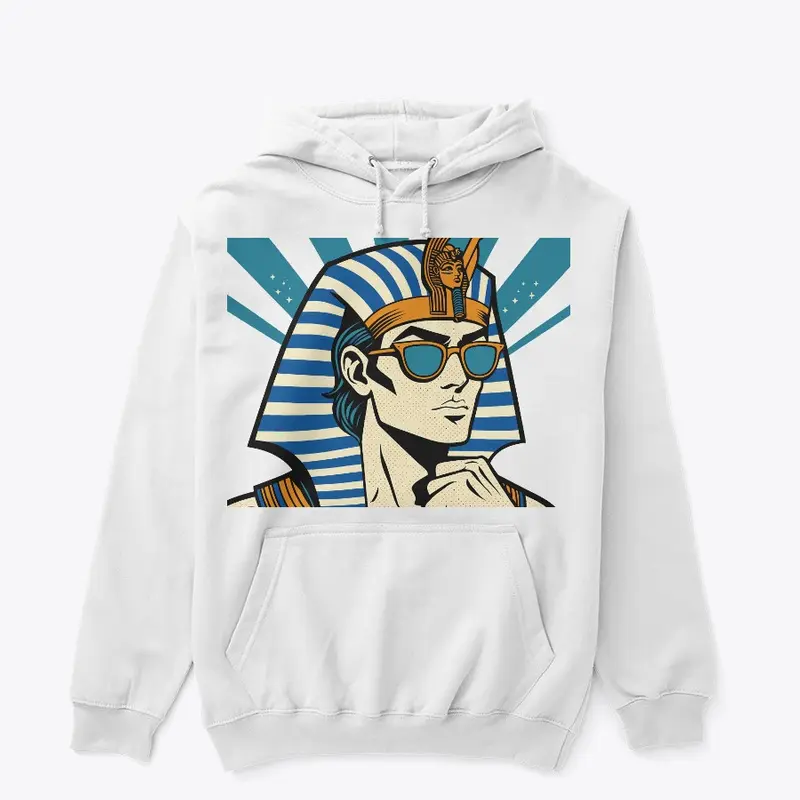 Pharaoh of Egypt wearing sunglasses