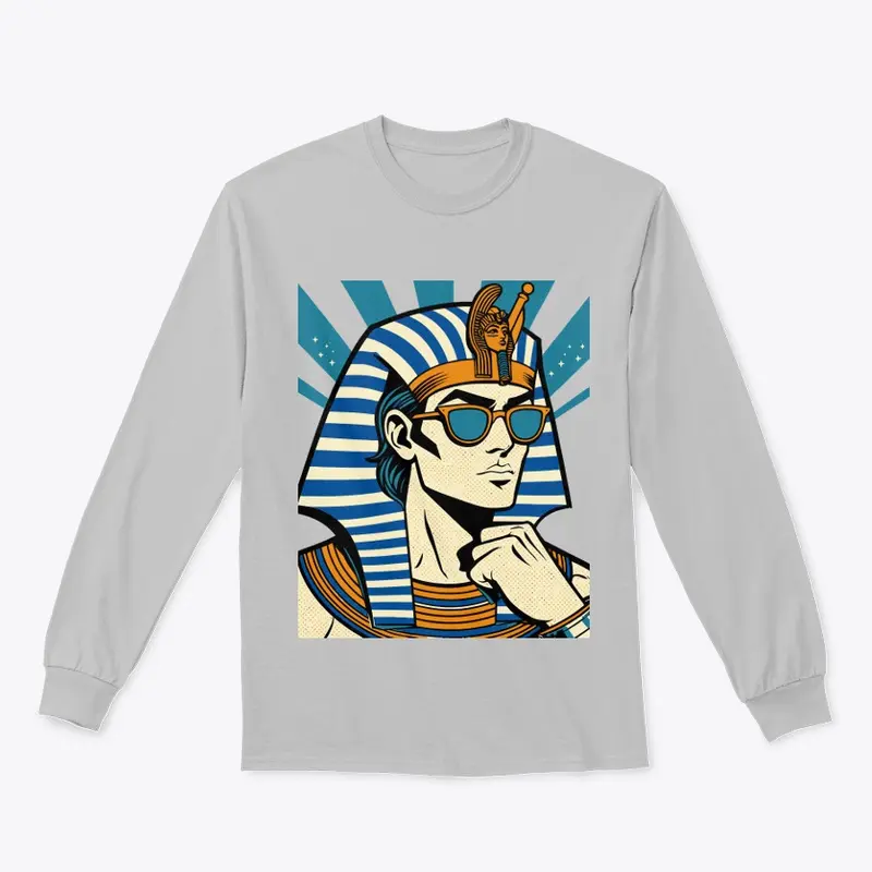 Pharaoh of Egypt wearing sunglasses