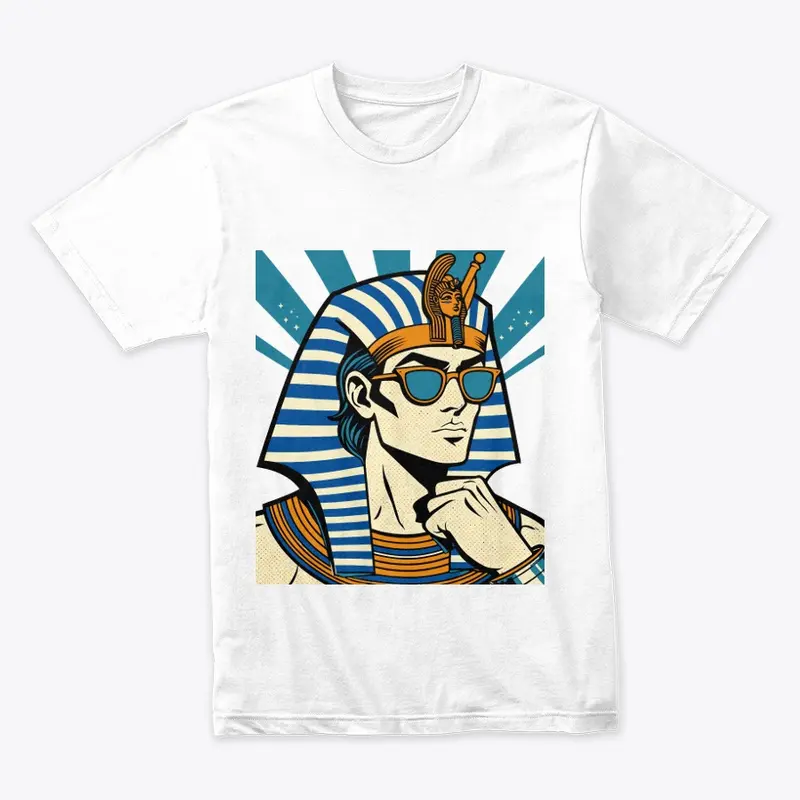 Pharaoh of Egypt wearing sunglasses