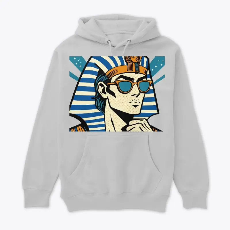 Pharaoh of Egypt wearing sunglasses