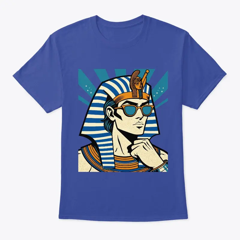 Pharaoh of Egypt wearing sunglasses